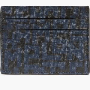 NWT✨ Longchamp Black and Blue Geometric Card Holder